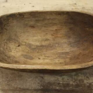 Small hand carved dough bowl